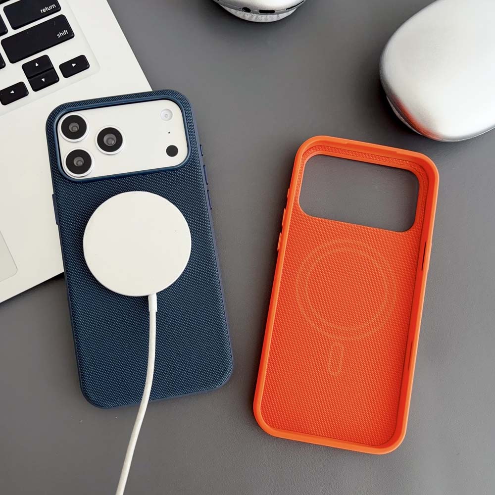 Magnetic Tech Woven Adsorption Phone Case for Iphone 17 Air 16 15 14 13 Pro Max TechWoven for Magsafe Wireless Charge Cover