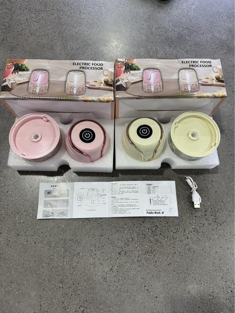 Electric Mini Garlic Masher & Food Processor - for Baby Food, Garlic Paste, Meat Grinding & Peeling