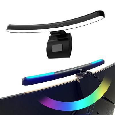Makilight Monitor Curved Screen LED Desk RGB USB Asymmetrical Light Monitor Hanging Touch Sensor Color Screen Suitable for PC USB Powered Light, Bar,