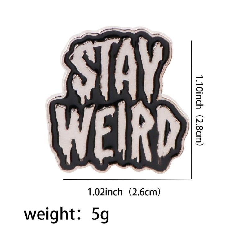 Stylish Enamel Brooch Pin Compacts Design Humorous Quote Design Metal Badges For Outfits Backpacks Daily Wear Decoration