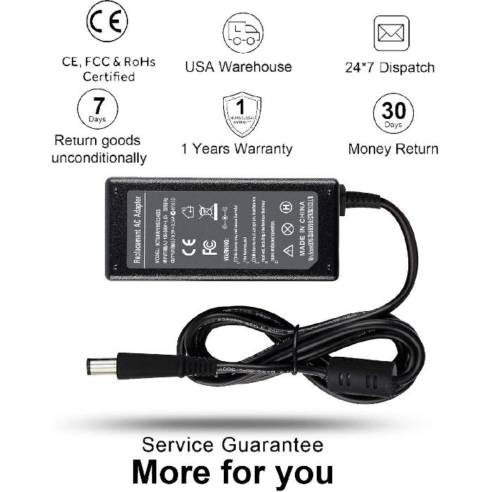65W 7.4mm Tip Replacement AC Adapter for Dell Latitude 3190 7470 5580 7280 LA65NS2-01 E5570 E7450 E6430 E6410 E6440 E7440 E7470 E5440 E5470 E7240