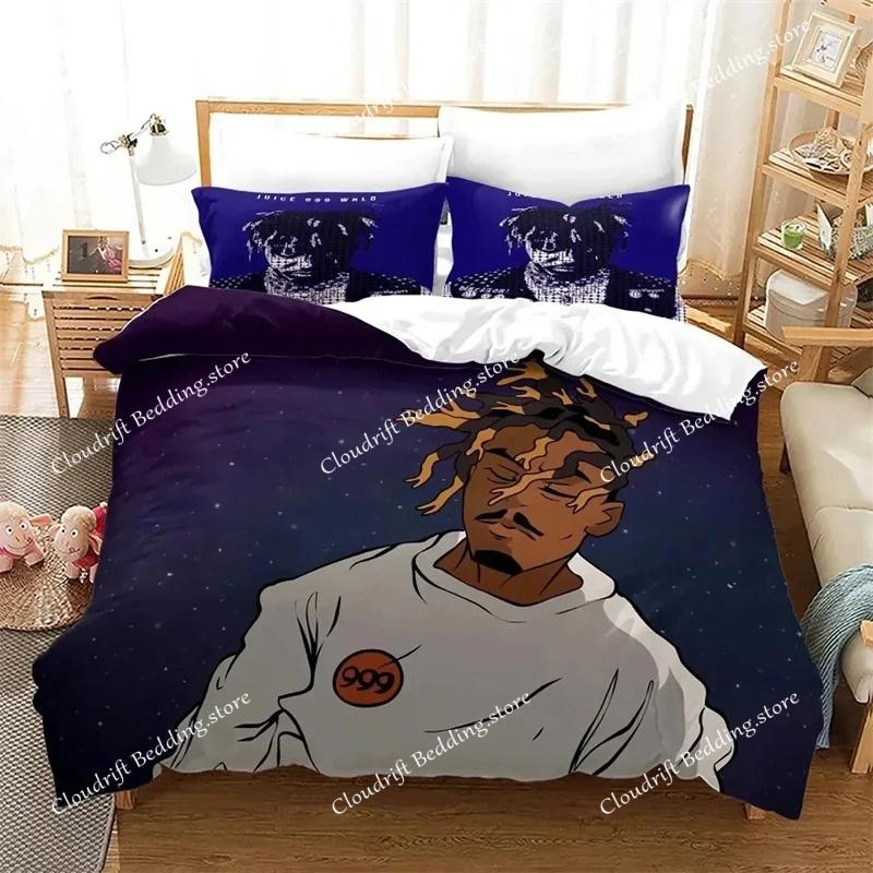 Rap Singer J-Juice W-Wrld 3D Print Bedding Set Single Twin Full Queen King Size Bed Set Adult Kid Bedroom Bedding Gift