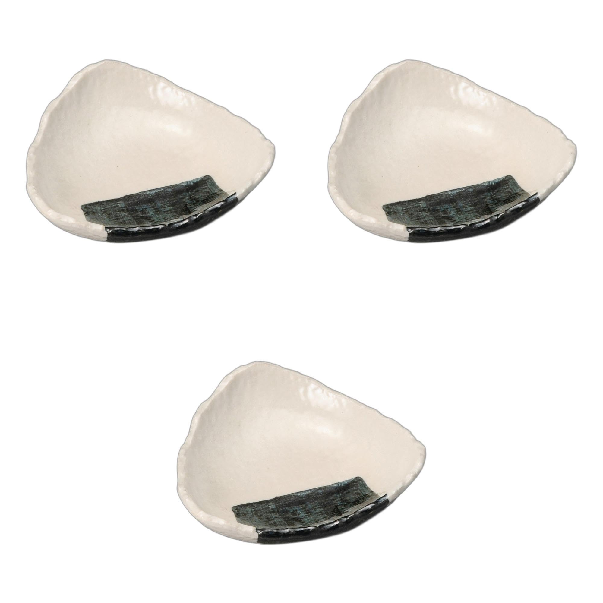 

Setomonohonpo Onigiri Medium Plates of x Irregular Shape Ceramic Plates (Set 3) [13.1 3.3cm]