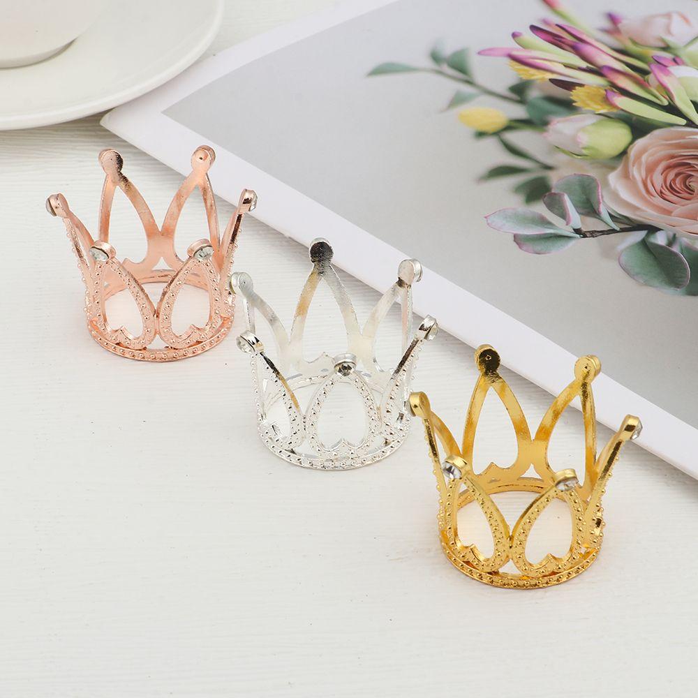 Crown Crystal Ball Holder Metal Display Stand Glass Sphere Base Seashells Conch Rhinestone Support Home Decor Desktop Ornaments