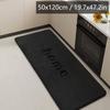 Long Flannel Kitchen Floor Mats Water and Oil Absorption Soft Mats Household Non-slip Mats Bathroom Mats Door Mats