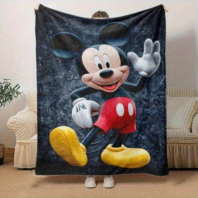 1pc,Mickey Mouse Blanket Soft & Cozy Throw for Home Decor, Couch Cover, Travel