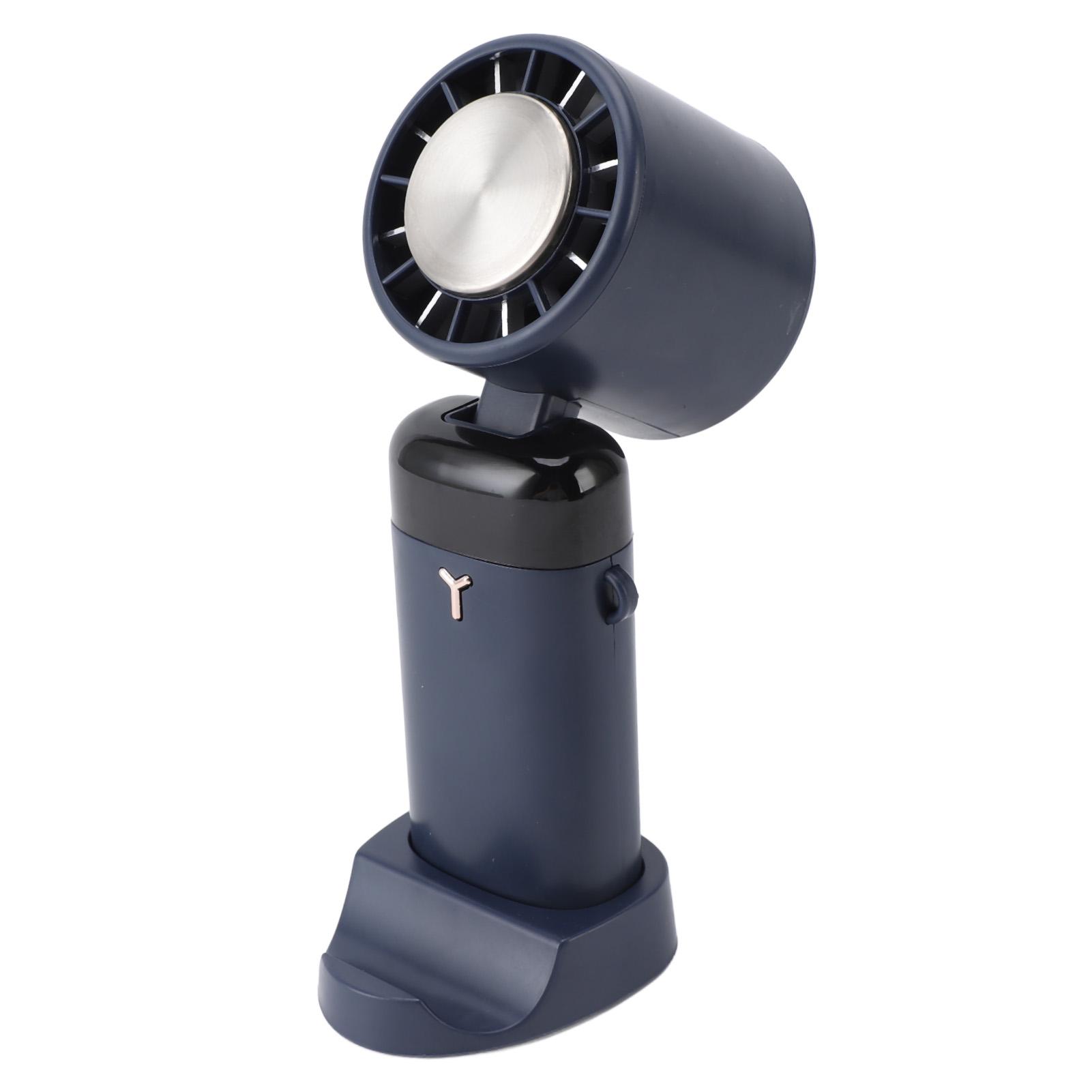 

Ручной вентилятор мини складной тихий шейный подвесной настольный ручной охлаждающий вентилятор с цифровым дисплеем для синий