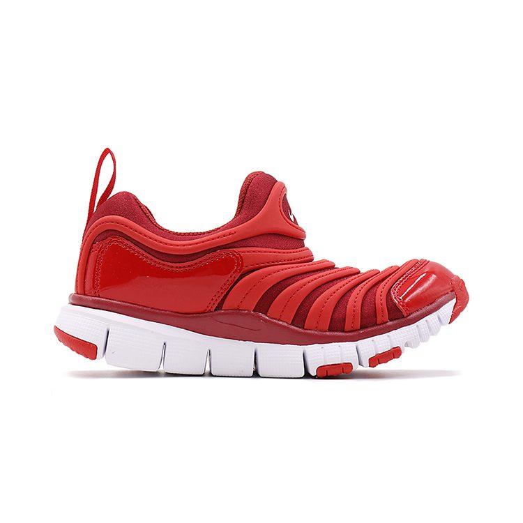 Nike Dynamo Free Comfortable Low top Kids Lifestyle Shoes White Red Children Aged 3 7 Years Old 343738-621