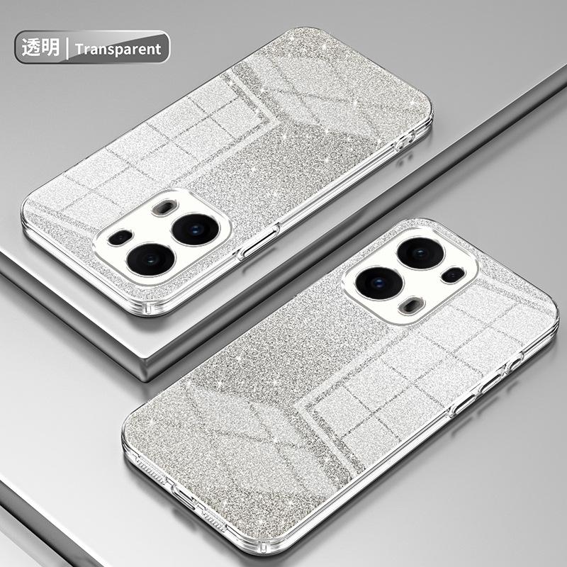 Applicable to OPPO Reno15Pro electroplated glitter mobile phone case Reno14Pro transparent Reno13 protective case