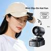 3 Speeds Cooling Clip On Fan Rechargeable Desktop Fan Mini Hat Clip Fan  Beach