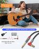 ANYPLUS mm Instrument to Elbow Guitar Line Stereo Standard Plug used for connecting 6.35 Cable, [1m] 6.35mm 6.35mm 90° Cable, pegs, tuners, guitars,