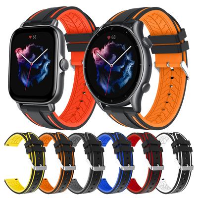 Silicone Rubber Wristband Strap For Huami Amazfit GTR 3 Pro GTR3 GTS 3 GTS3 GTS 2 2e Bip S Watch Band Watchband Bracelet 20/22mm