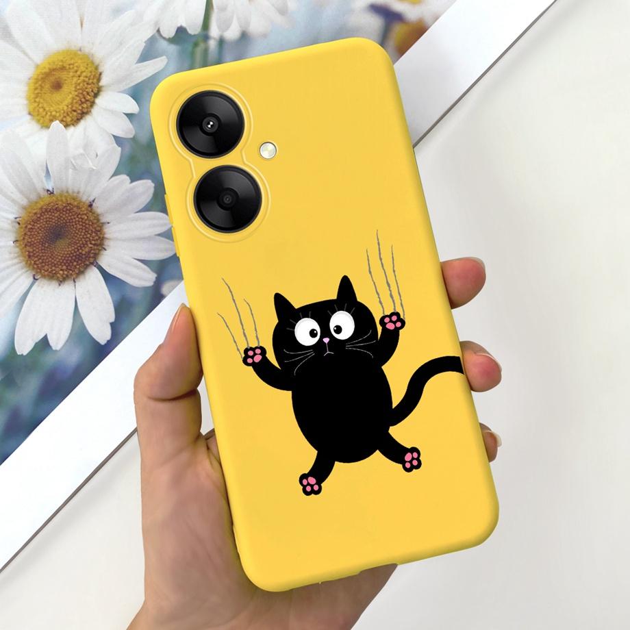 For Xiaomi Redmi 13C 5G Redmi 13R 5G Case Soft Silicone Phone Cases Butterfly Cactus CAPA For Redmi13C Redmi13R 5G Funda Bumper