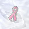 1 Stück Rosa Band Brosche Brustkrebs Aufmerksamkeits Schmuck Damen Metall Abzeichen Pins Spendenaktionen Veranstaltungen Geschenk
