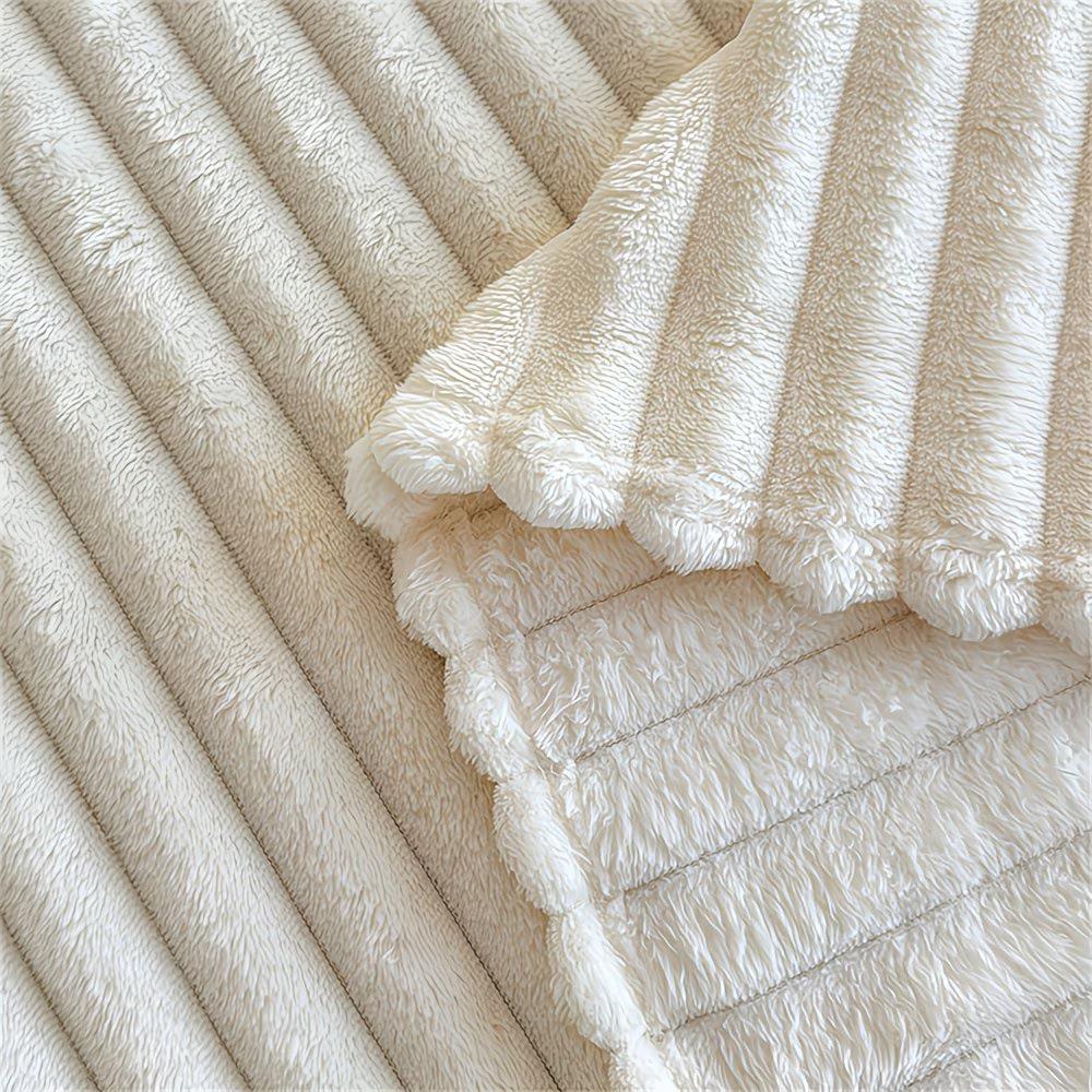 Warm Vintage-style Faux Rabbit Fur Throw Blanket, A Multi-purpose Cover Blanket, Bed Blanket, Sofa Blanket Blanket Suitable for The Office, Sofa, Bed