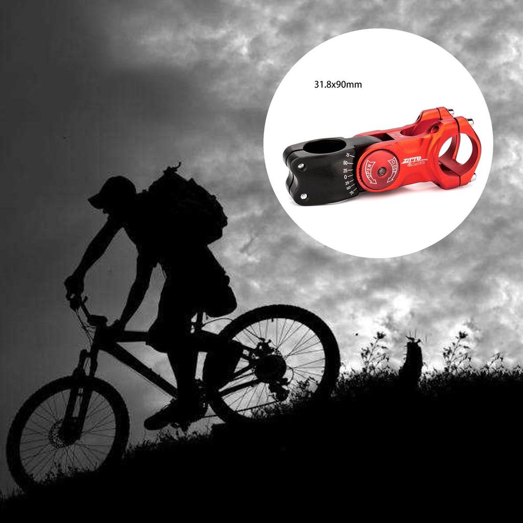 28.6mm Aluminum Alloy Bike Stem 31.8mm ±70° High-Strength Lightweight Part Wide Angle Riser Short