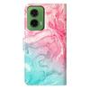 For Motorola Moto G35 5G Case Pattern PU Leather Flip Phone Cover