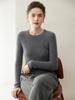 Women's 100% Pure Cashmere Slim Fit Round Neck Sweater, Seamless Knit Pullover for Autumn/Winter