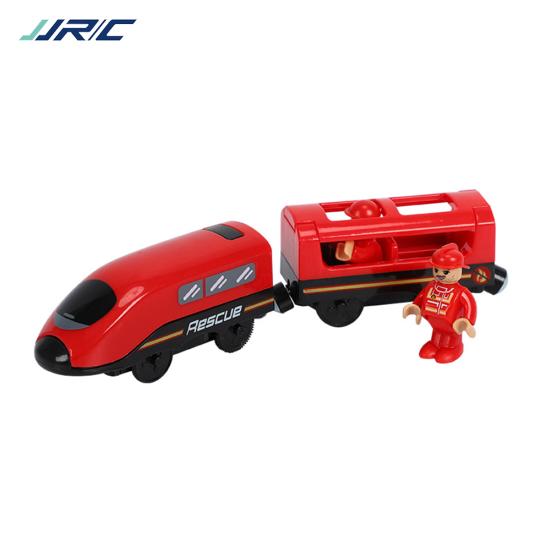 DYS Voice Broadcast Plastic Electric Train Children Kids Toy Gift with 2 Passengers