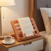 Support de lecture pliable en bois peu encombrant avec clip pour page, angles réglables, support pour manuel, partitions de musique, livre de cuisine