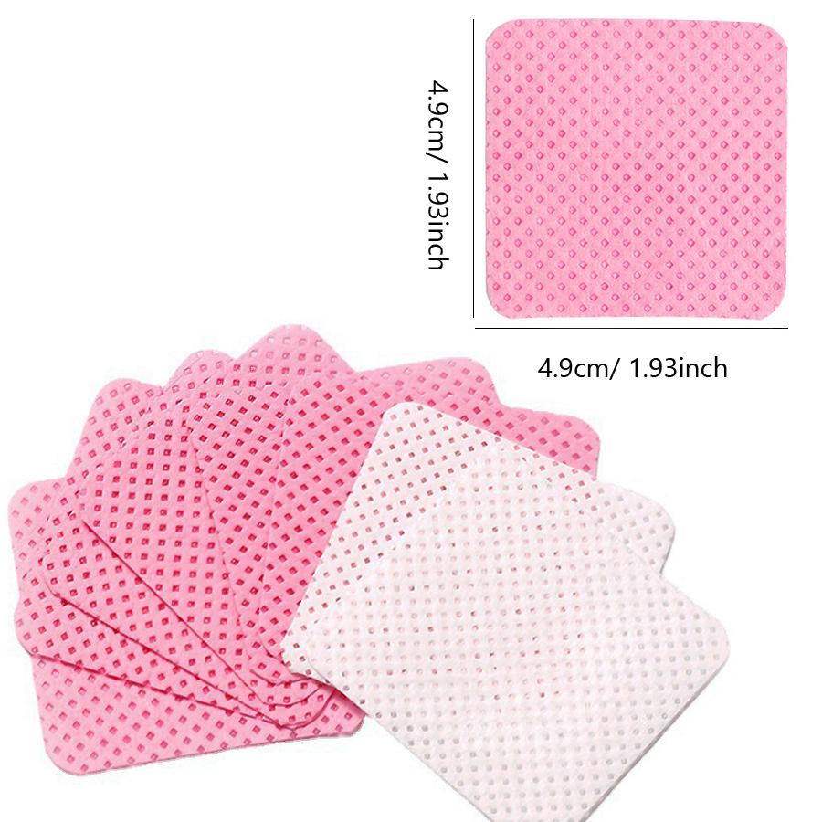 300Pcs Eyelash Glue Remover Cotton Wipes, Lint-Free Cleaning Cotton Pads, Makeup tools