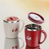 500ml 304 Stainless Steel Coffee Mug with Lid - Double-Walled, BPA-Free, Spill-Proof Travel Cup for Hot & Cold Beverages