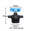 10pcs 360 Degree Automatic Rotating Sprinkler Heads 1/2 Inch Male Thread Watering Irrigation Rotating Nozzle for Lawn Garden