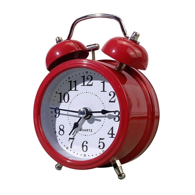 Retro Loud Alarm Clock Double Bell Loudly Snooze for Time Clocks for Home Students Kids Room Decoration
