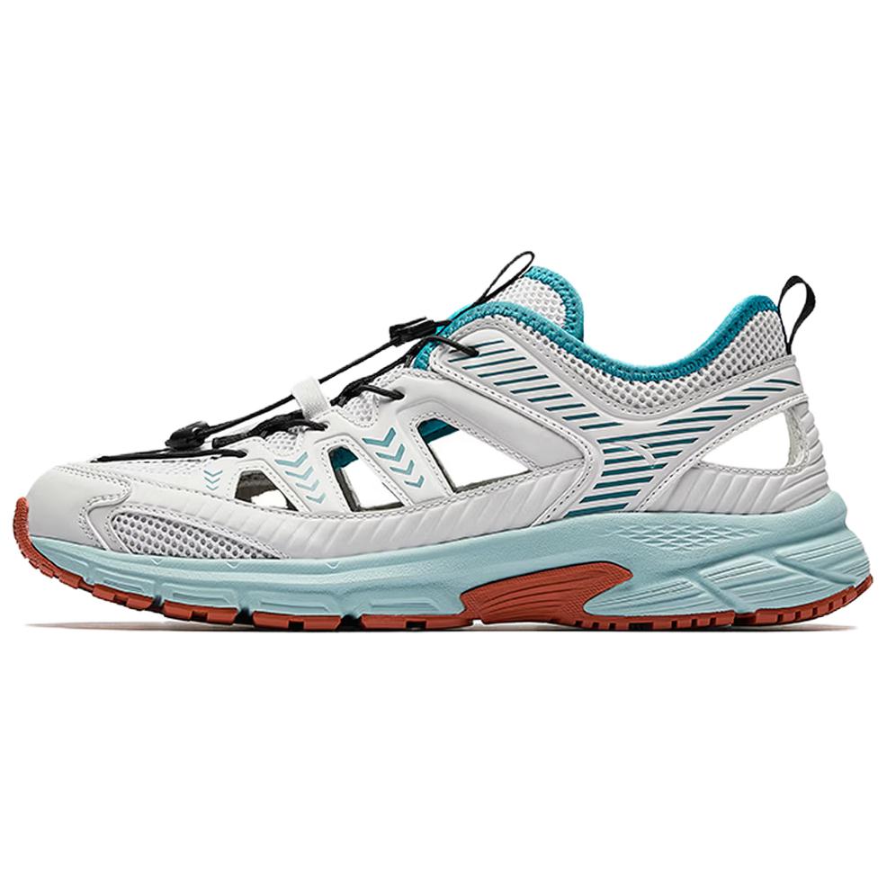 

Anta Fabric Synthetic Leather Trendy Splicing Stitching Non-Slip Breathable River Shoes Men Shoes Gray Green 912626655-4 40