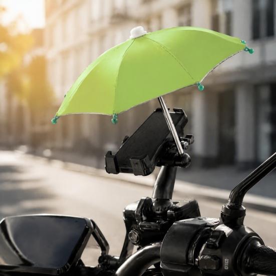 Mini parasolka do telefonu komórkowego z przyssawką, parasolka na smartfona z ochroną UV, uniwersalny uchwyt na telefon komórkowy na plażę, podróże, na zewnątrz, do kubka