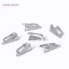 Fashion Rhodium Plated Leverback Earwire Hooks Fasteners Cubic Zirconia Earrings Clasps For DIY Creative Earring Accessories