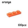 100PCS MOC Assemble Particles 3623 Size 1x3 Bricks Dots 1*3 Building Blocks DIY Educational Creative Toy for Kids