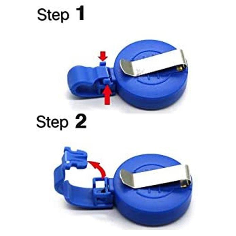 Name Tag ID Card Holder Frosted Easy To Pull Buckle Retractable Badge Reel  Doctor Hospital