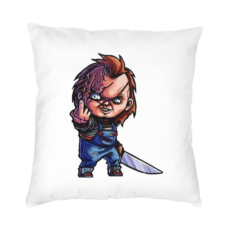 Bride Of Chucky Cushion Cover xcm Polyester Killer Doll Chucky Throw Pillow Case for Sofa Car Pillowcase Bedroom Decoration