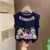 Cute Labubu Vests for Children, Fashionable T-shirts for Boys and Girls Summer