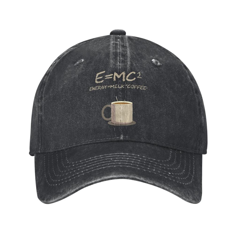 Vintage EMC Math Heart Physics Formula Science Baseball Cap Unisex Distressed Cotton Sun Cap Nerd Outdoor Running Soft Hat Cap