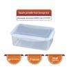 ZISIZ Stackable Rectangular Food Storage Containers