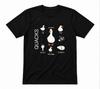 Quacks Funny Physics Pun Cute Goose Animal Nature Lover Unisex Tee Black T-shirt