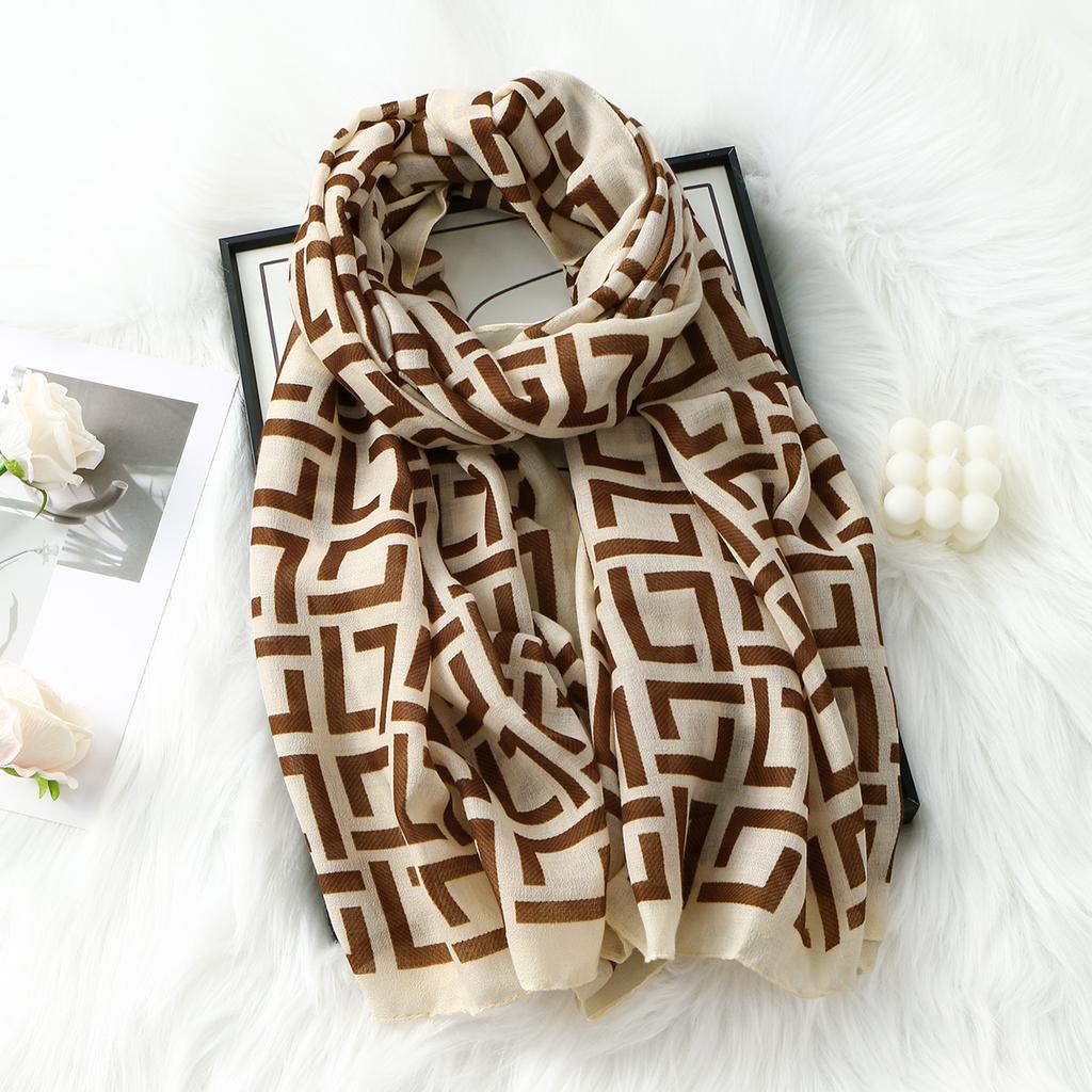 Fashion Linen Cotton Shawl For Women Luxury Color Blocked Scarf Winter Warm Blanket Bufanda Female Wrap Bandana Echarpe Poncho