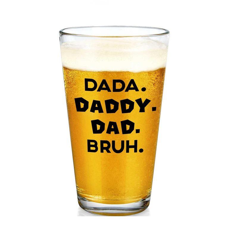 16oz Transparent Craft Beer Pint Glass with Logo - 480ml Gift Item