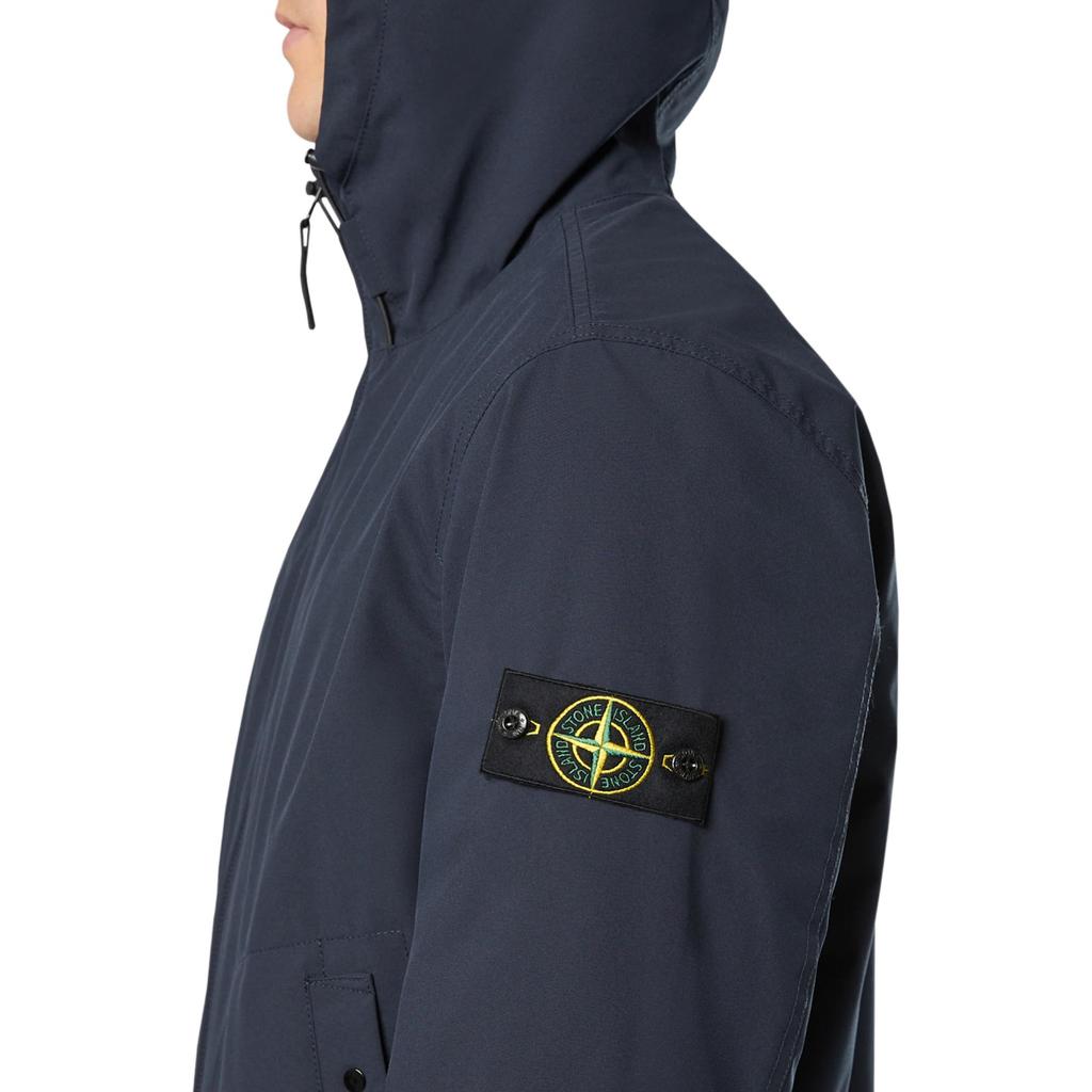 STONE ISLAND Logo Patch Zip Up Hooded Jacket K2S154100086S0A27-V0020