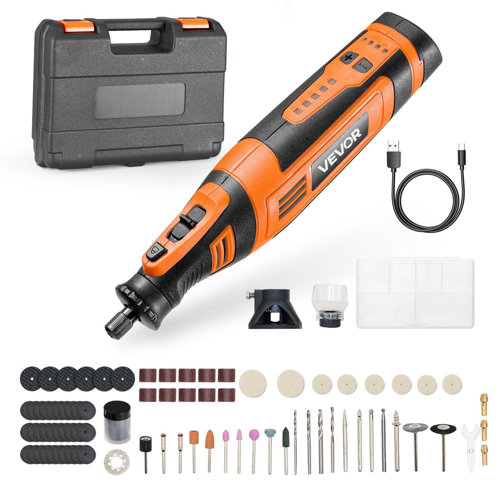 VEVOR 136-Piece Cordless Rotary Tool Kit