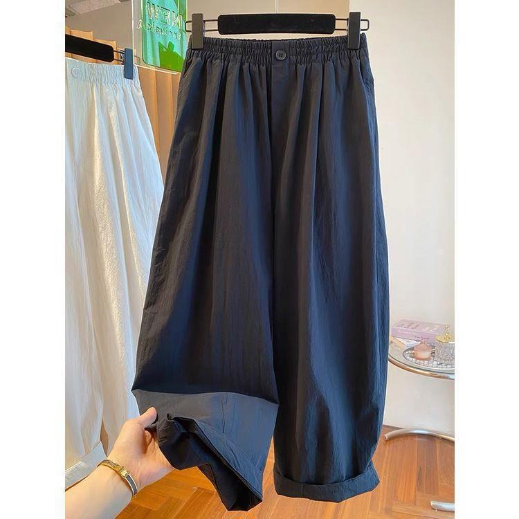 

Women s Stylish Black Balloon Pants (2026) - Loose, Versatile, and Beautiful with Pockets. 2XL for 141-155 jin чёрный
