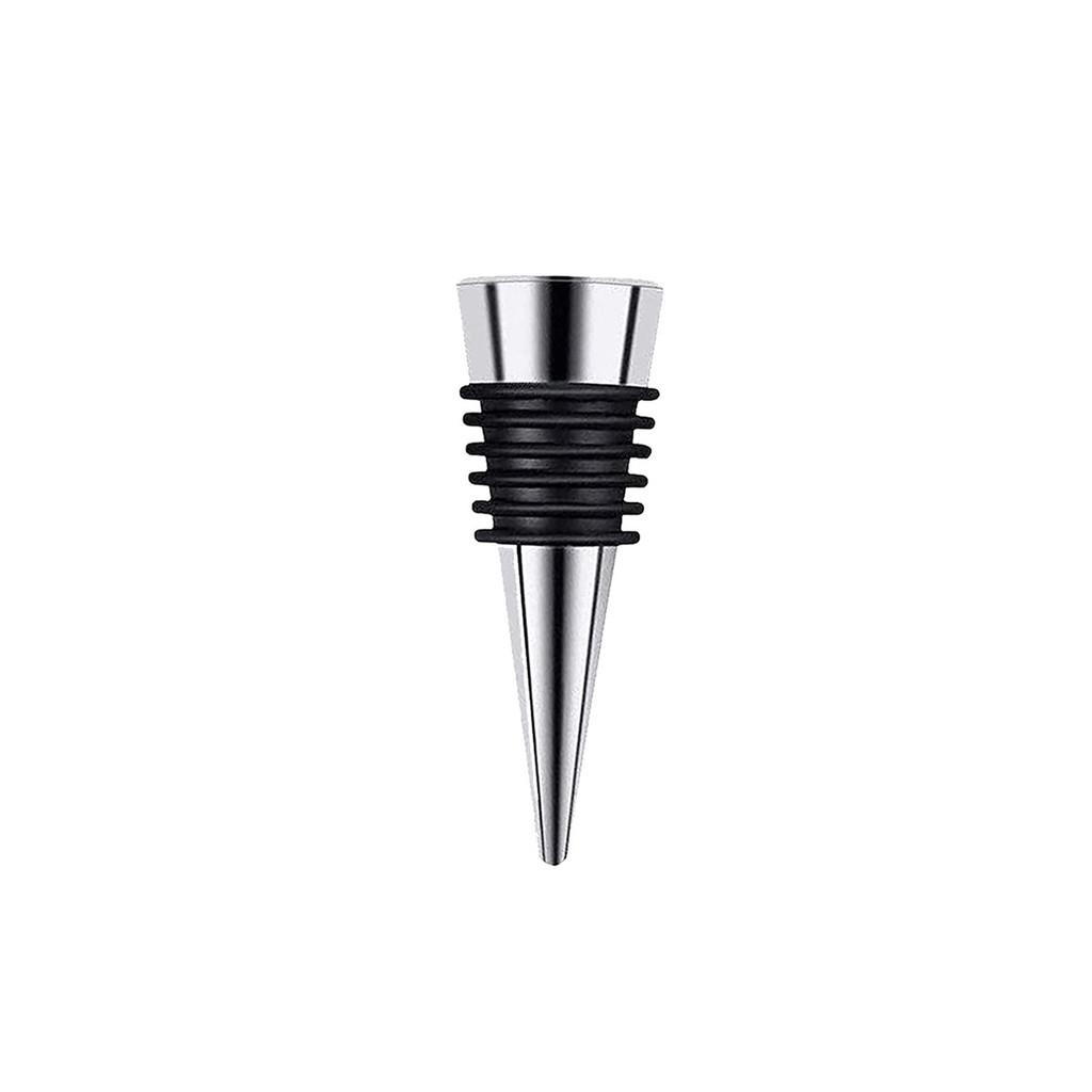 

Classic Aluminum Wine Bottle Stopper With Seal For Red Wine Preservation And Gift Set Silver Fla Top