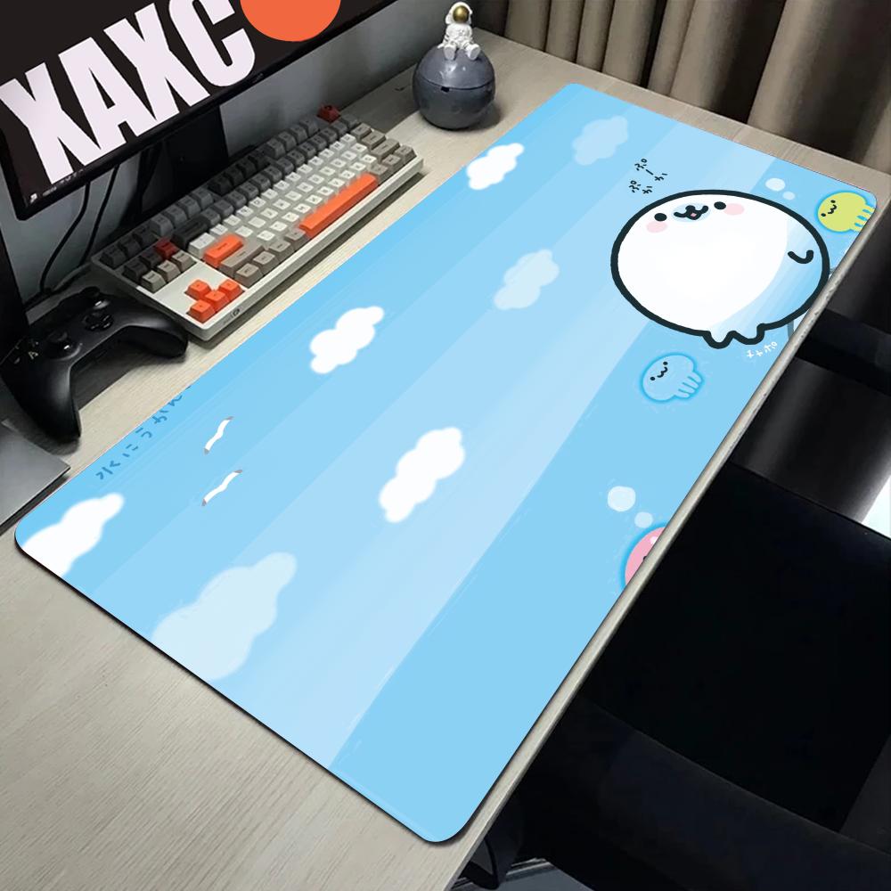 Cute Mamegoma Large Gaming Mouse Pad Computer Mousepad PC Gamer Laptop Mouse Mat Office Mausepad Silicone Keyboard Mat Desk Pad