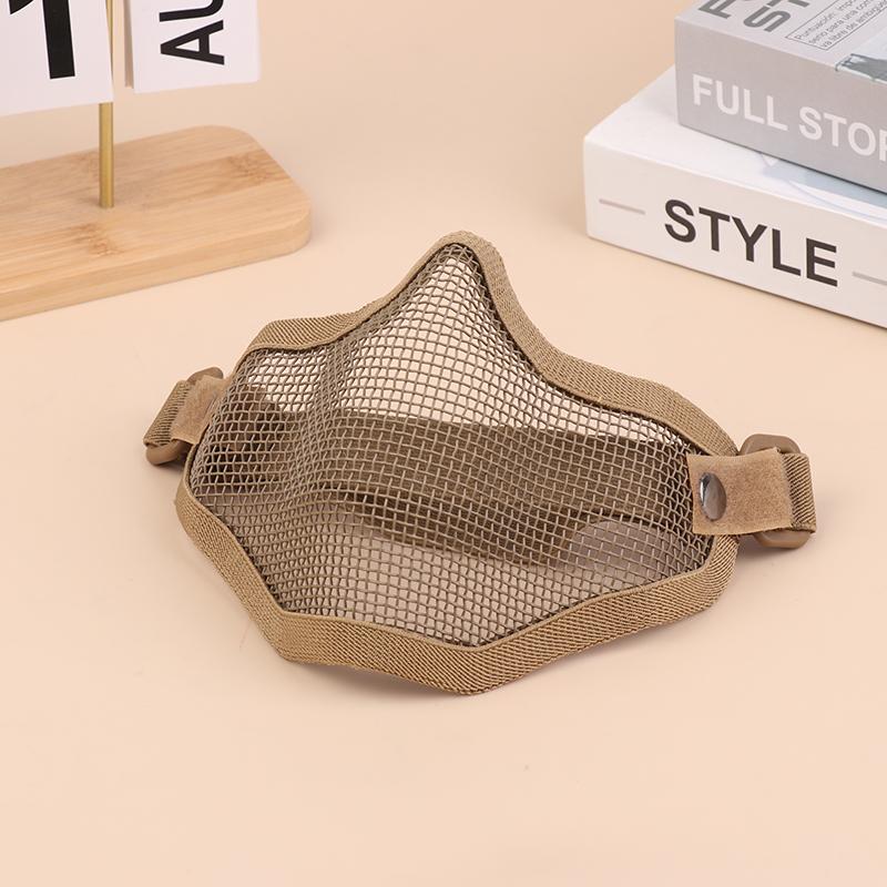 Airsoft Tactical Mask For Outdoor Hunting, Protective Mesh Mask, Bb Gun Shooting Accessories