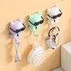 Sunglasses Cat Key Holder for Wall No Drill Adhesive Hook for Keys Hats Coats Towels Cartoon Cat Wall Organizer for Entryway Kitchen Bathroom
