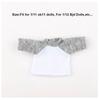 10 Styles Long Sleeved T-Shirt for 1/11 ob11 Dolls/1/12 Bjd Dolls Doll Clothes Accessories