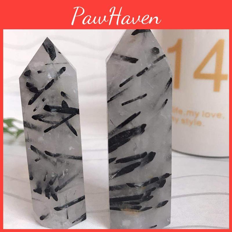 Unique Natural Black Tourmaline Crystal Obelisk Quartz Point Healing Decor Perfect For Spiritual Growth