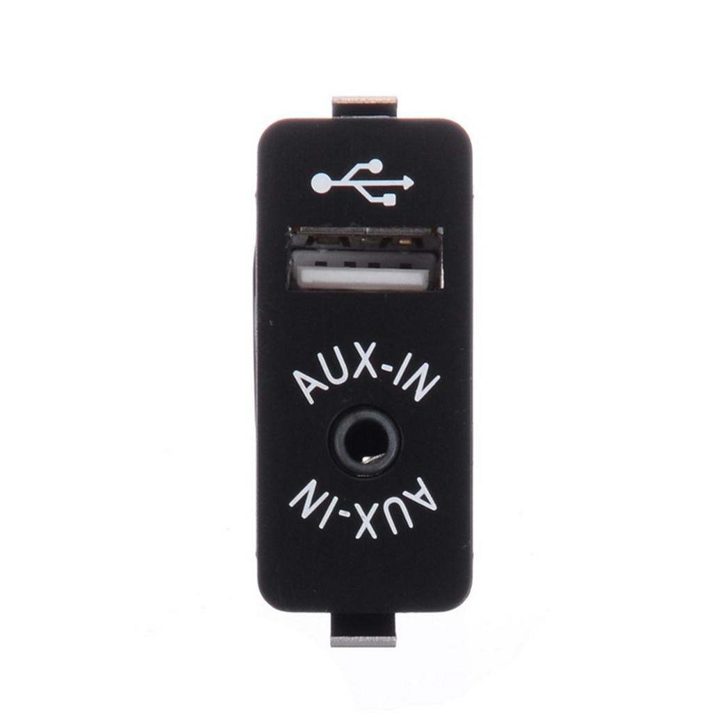 For  E60 E61 E63 E64 E87 E90 E70 F25 AUX USB Car Socket Switch Audio + Cable